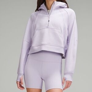 New with Tags Lululemon Scuba Oversized Half Zip Hoodie in Lilac Esther - M/L
